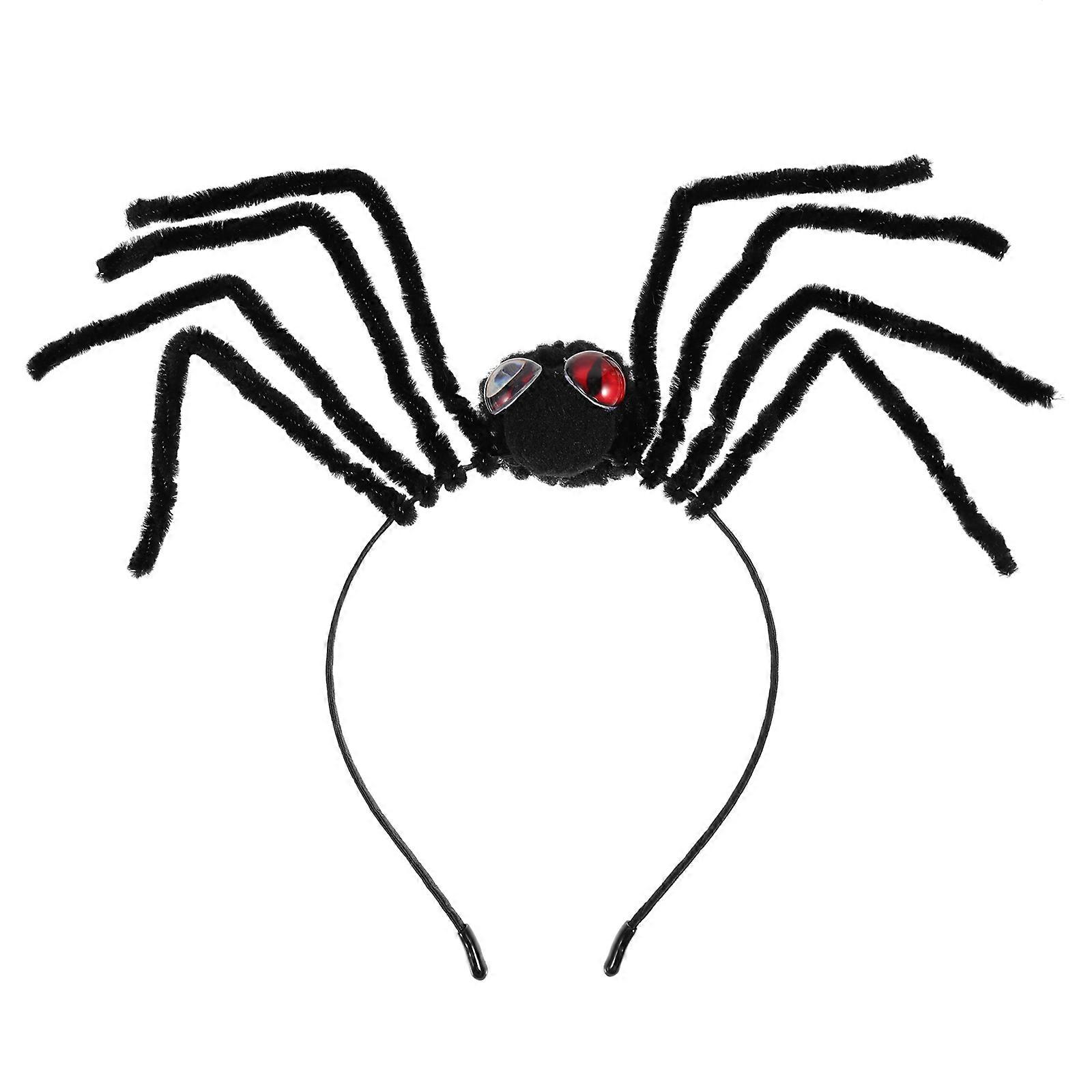 Halloween Cosplay Accessory Spider Headband New Year's Eve Party 30X23CM Red Polyester 1Set