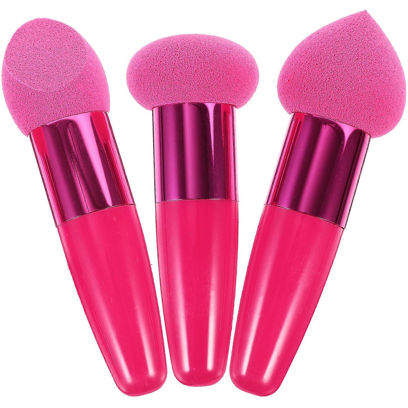 Foundation Brush for Cream Foundation Concealer Sponge present Giving Dual-Use Wet and Dry 9x3cm 3Pcs