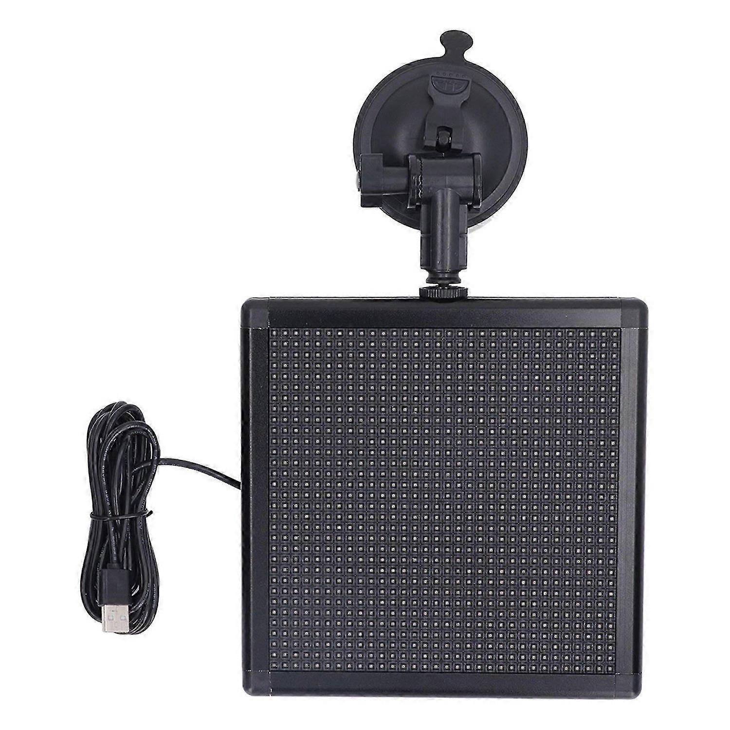 LED-Autoschild 185x185x22mm 32x32 Auflösung Wifi APP Steuerung Programmierbares LED-Schild