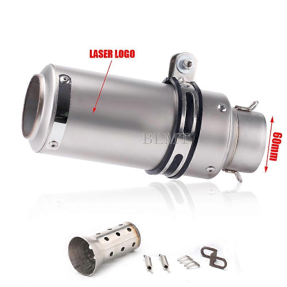 ユニバーサル 51/60mm カーボンファイバー オートバイ エキゾースト マフラー エスケープ パイプ DB キラー付き z900 R3 R25 MT07 MT09 R1 Z400 Z650 ~ 01239 用