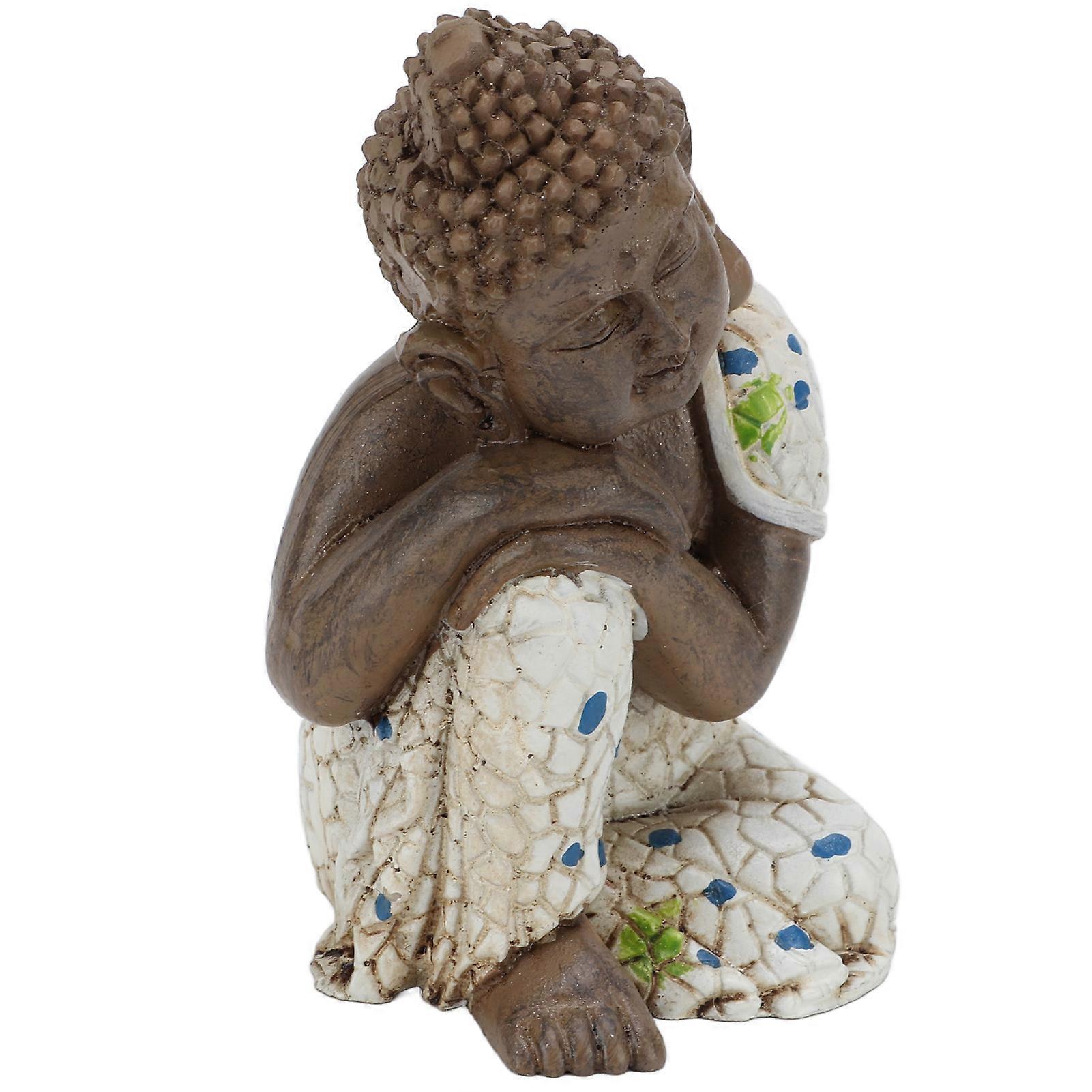 Zen Statue Resin Material Easy Cleaning Relaxing Waterproof Sleeping Buddha Decorations for Home
