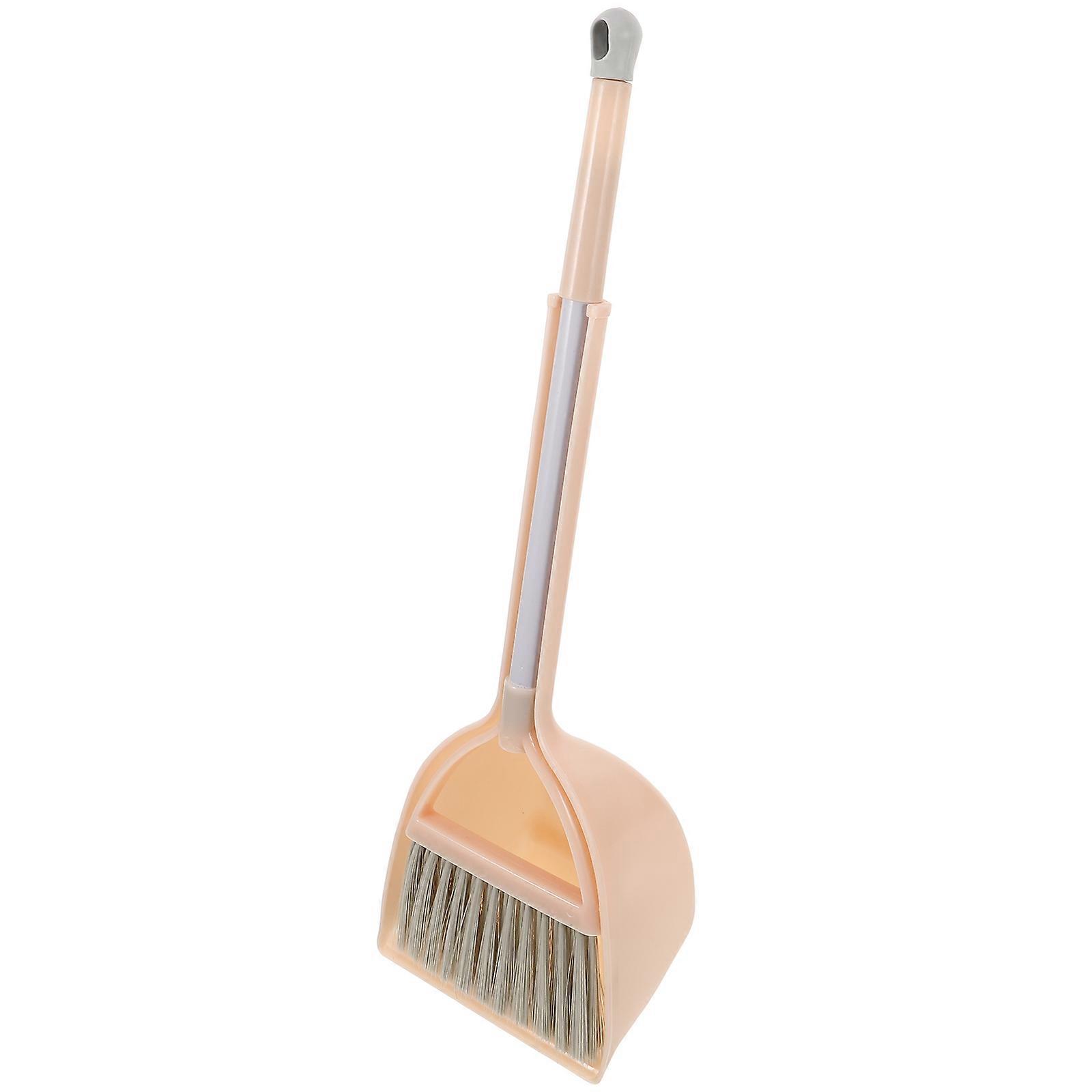 Small Cleaning Tool Broom And Dustpan Set Role Playing For Orange 39.00X16.00X12.00CM 1 Set