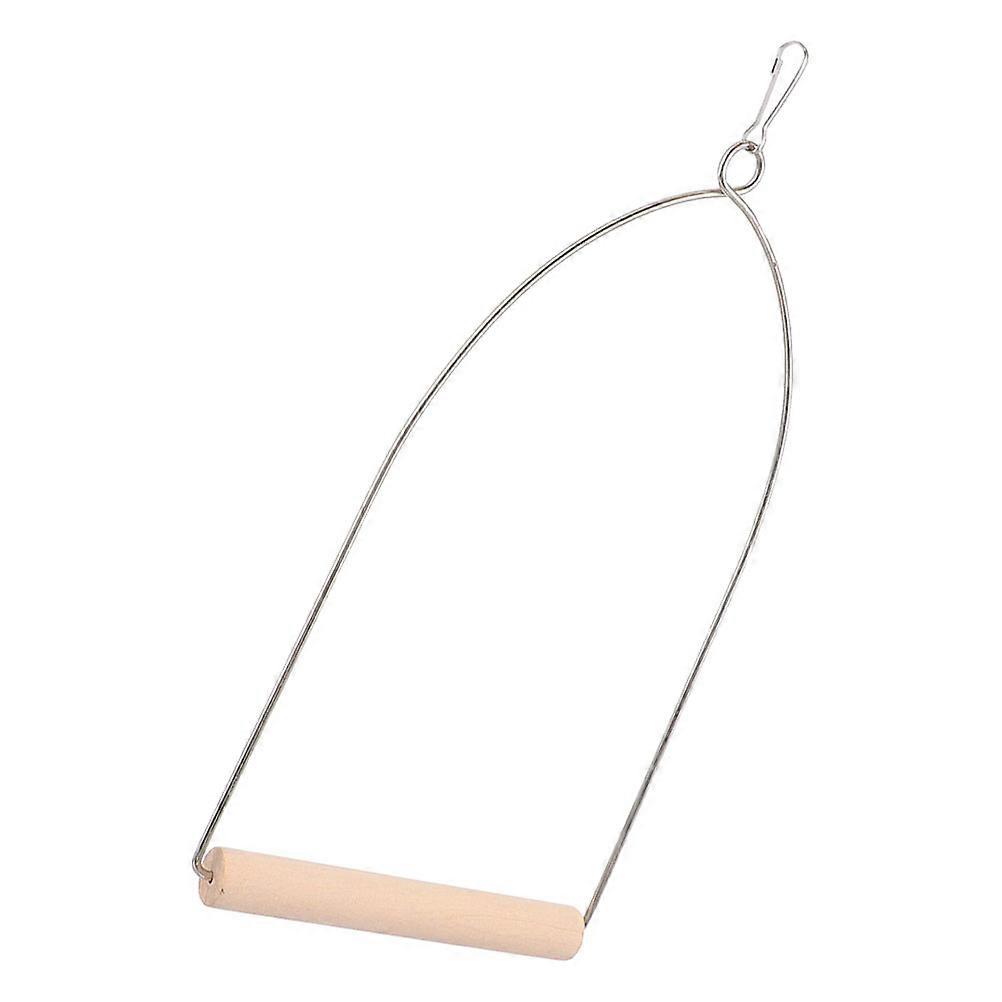 Wooden Bird Swing for Pet Use Stable and Durable Suitable for Small Birds 1 Piece