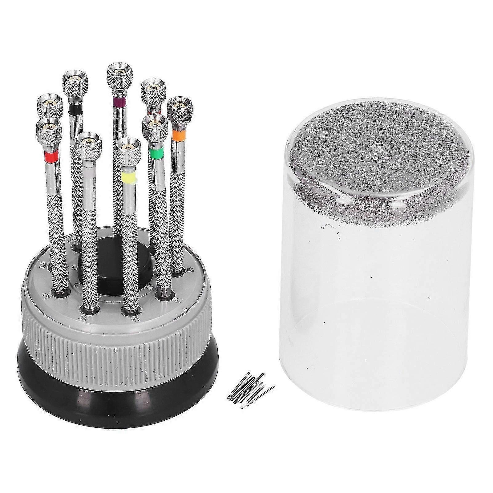 Watch Repair Screwdriver Set Round Accuracy Multifunctional Tool with Rotating Base