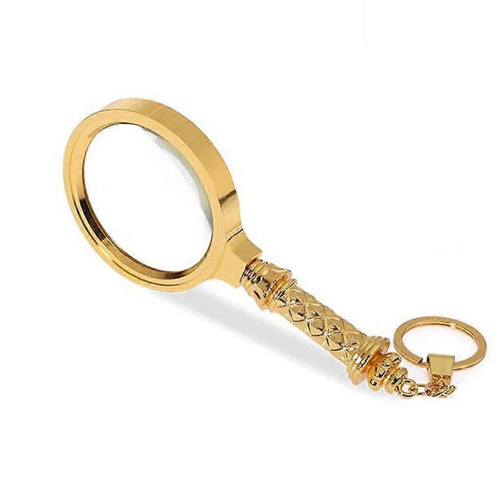 Magnifying Glass 10X 15X Metal Retro Handheld Magnifier with Optical HD Lens for Reading and Research for Seniors
