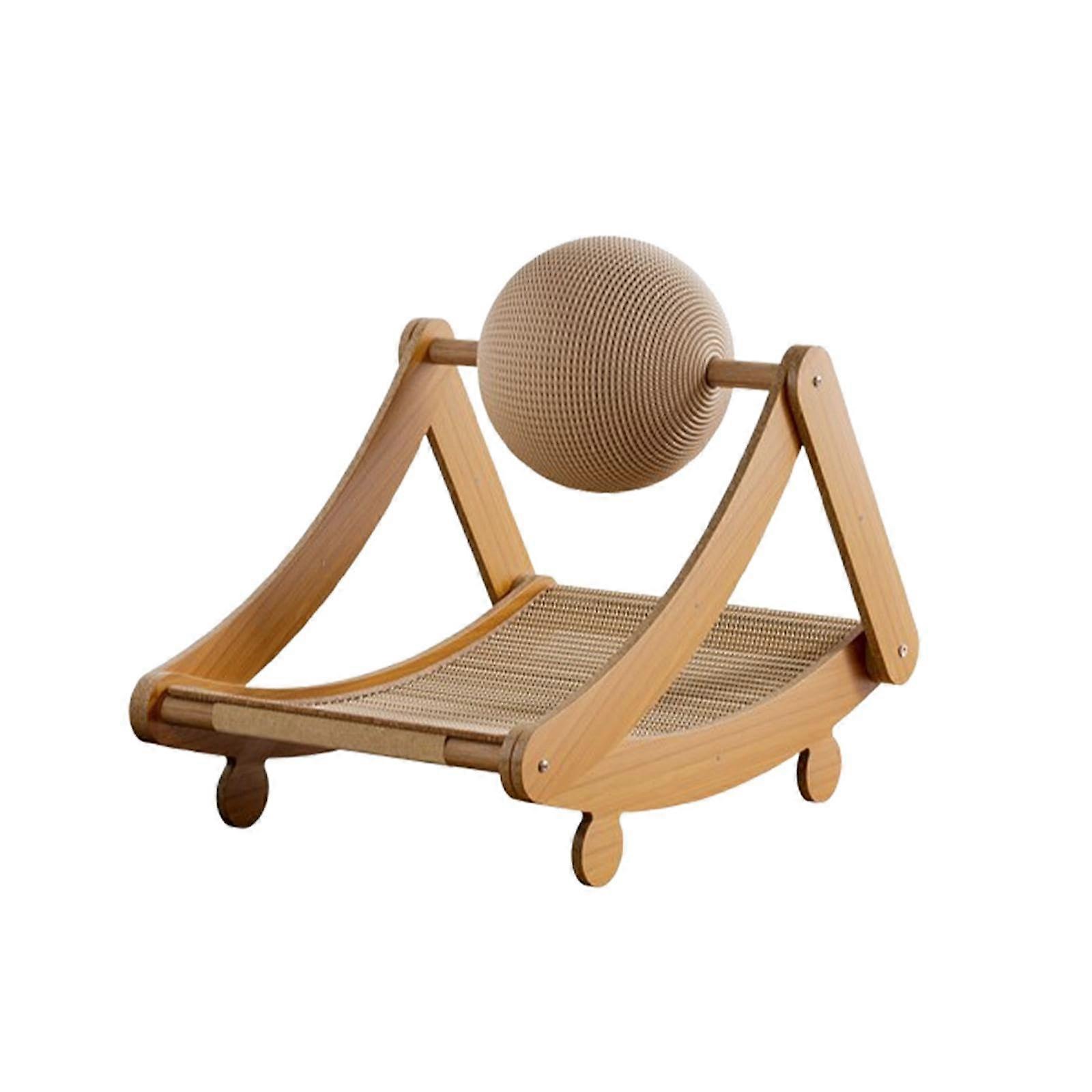 Cat Scratching Post with Scratching Ball Cat Accessories Cat Nest Cat Scratching Ball Toy Sisal Cat Claw Board for Kittens, S