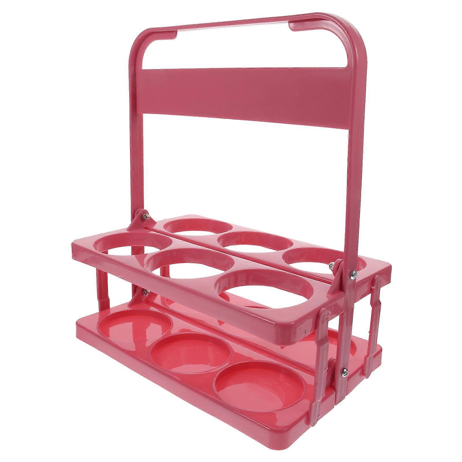 Bottle Storage Organizer Portable Beer Rack Rectangular Compact Design For Home Use 1Set