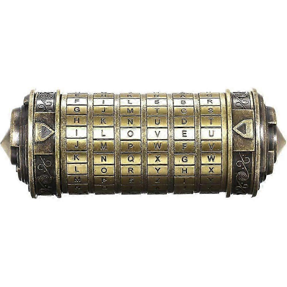 ダヴィンチコードミニクリプテックスSchlsserメタールおもちゃSchmuck Versteck Hochzeitsgeschenke ValentinstagヴァイナハッテンGeschenk Passwort Vorhanden