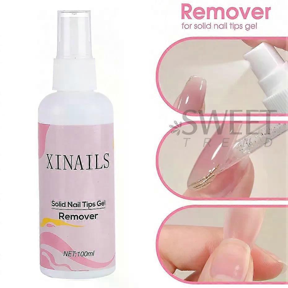 100mlの偽のネイルチップ固体接着剤ジェルリムーバーネイルリキッドを柔らかくするのが簡単リムーバープレスオンネイルジェルフェイクチップリムーバーツール接着剤接着剤