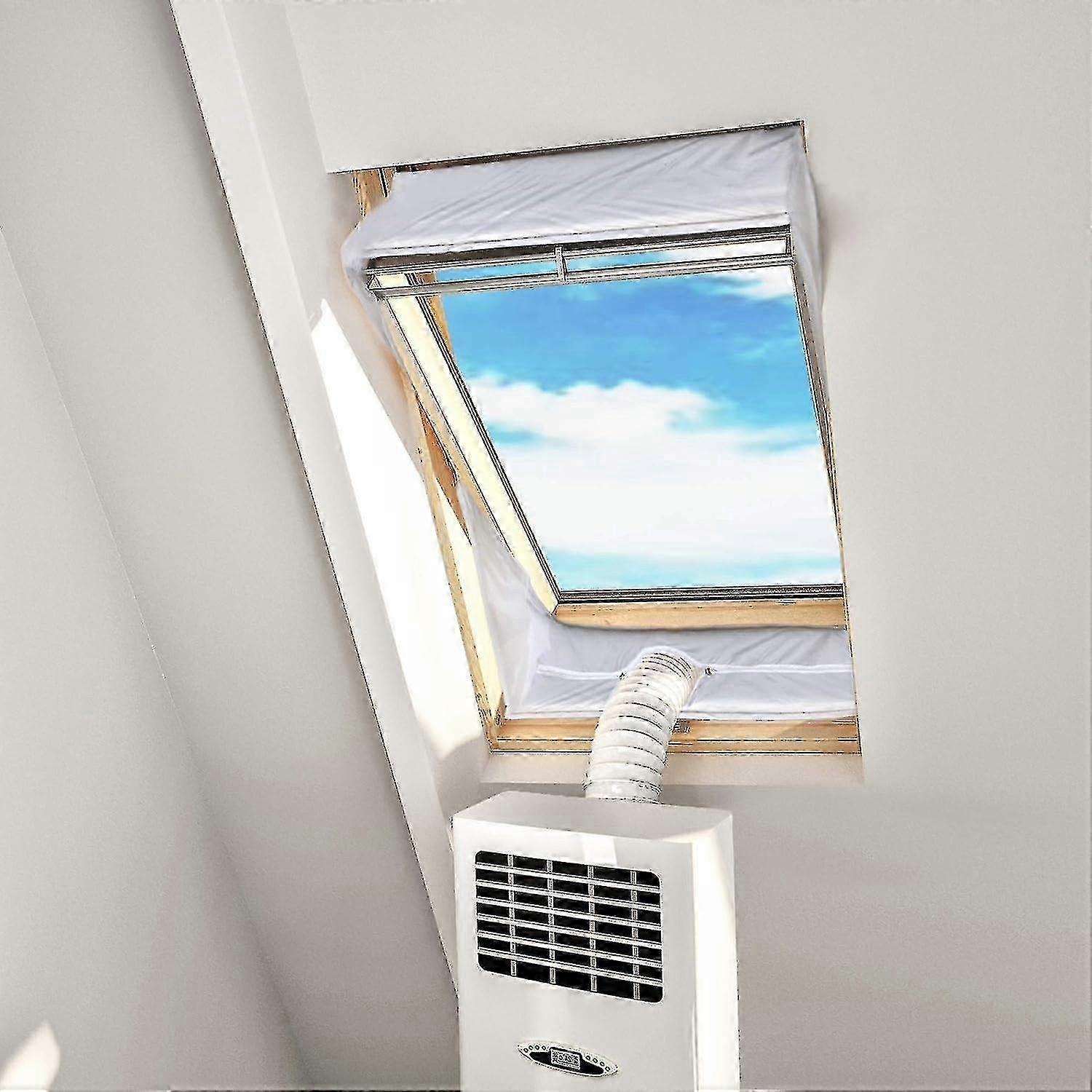 Centre Pivot Roof Window Sealing Kit for Portable Air-Conditioner and Tumble Dryer Works with Every Mobile Air-Conditioning Unit (190cm x2)