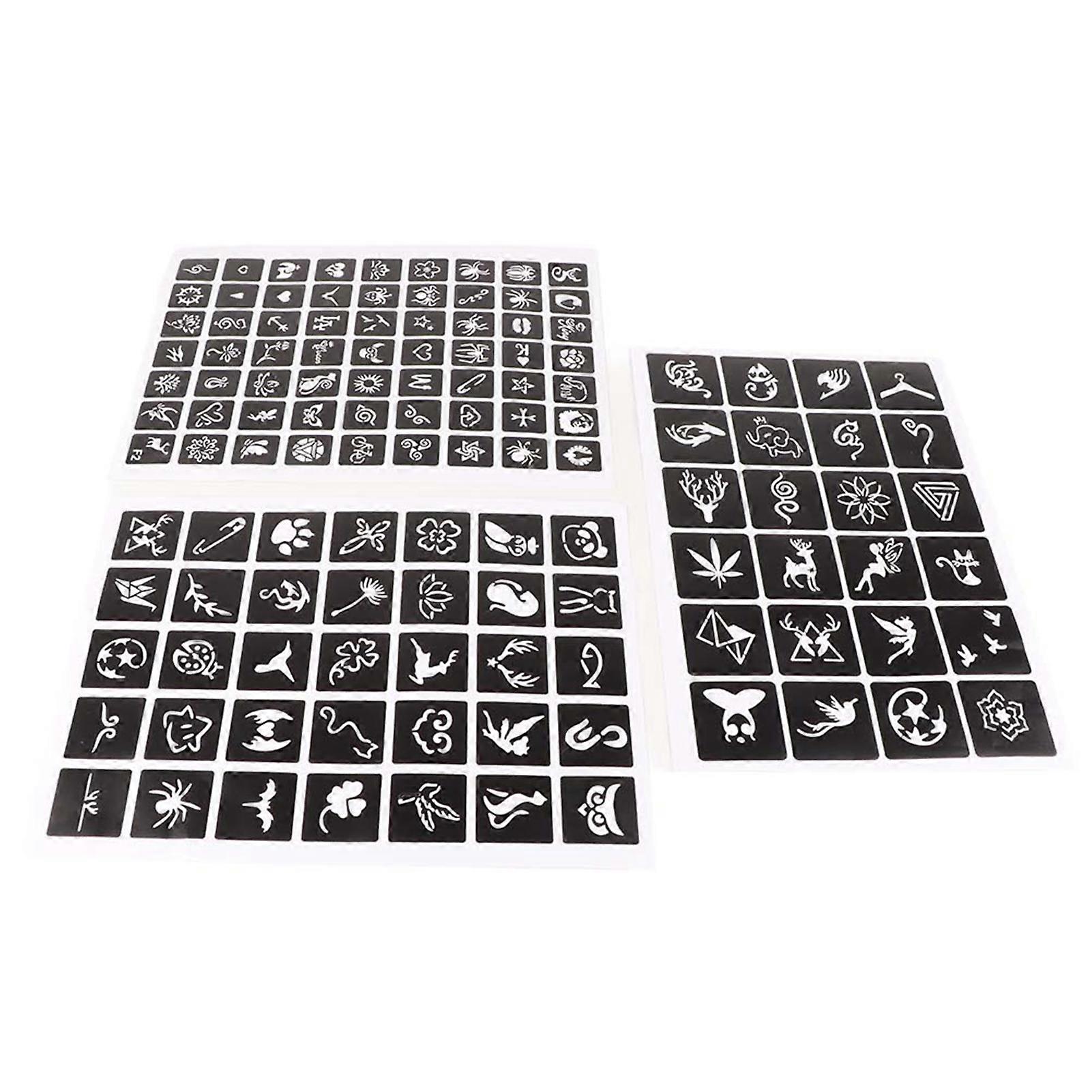 Semi Permanent Small Tattoo Stencil Airbrush Temporary Templates