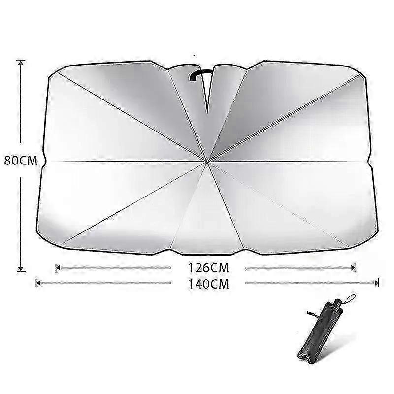 Upgraded V-Design Car Windshield Sunshade Telescopic Sun Visor for Heat Insulation and Protection