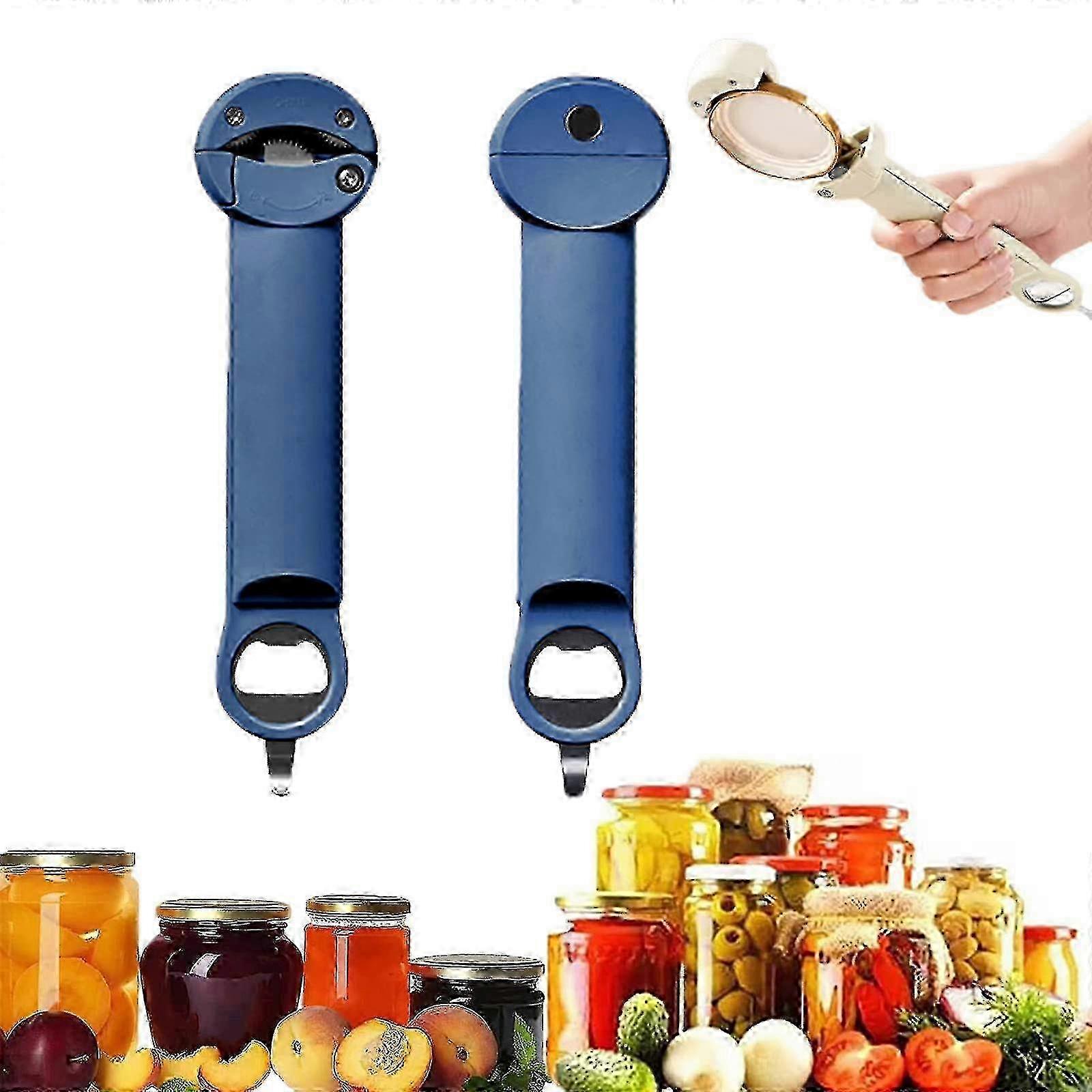 Multi-Functional Retractable Can Opener & Bottle Opener - Adjustable Can Lid Gripper Tool for Effortless Opening