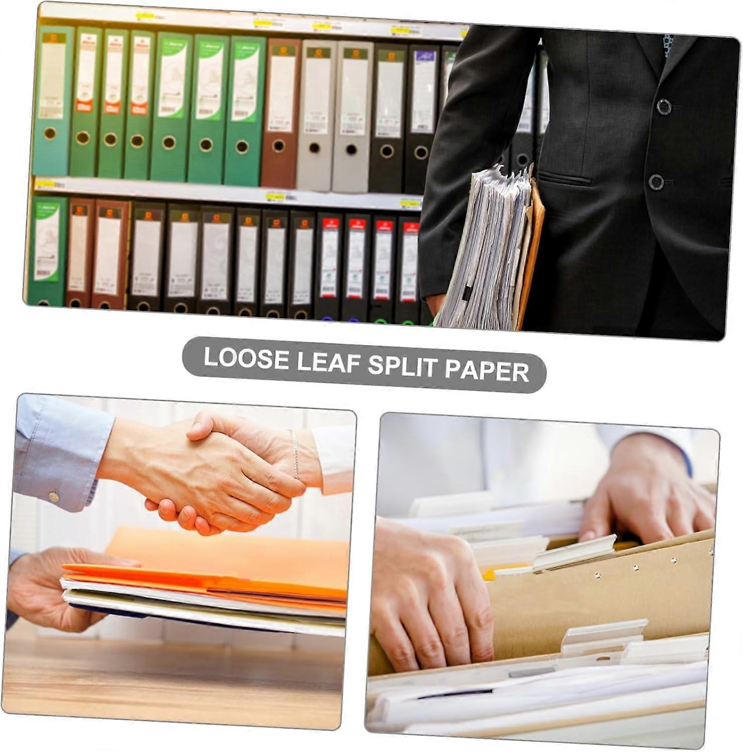 Separate Loose Leaf Book Dividers for Folders Mini Binder Divider Notebook
