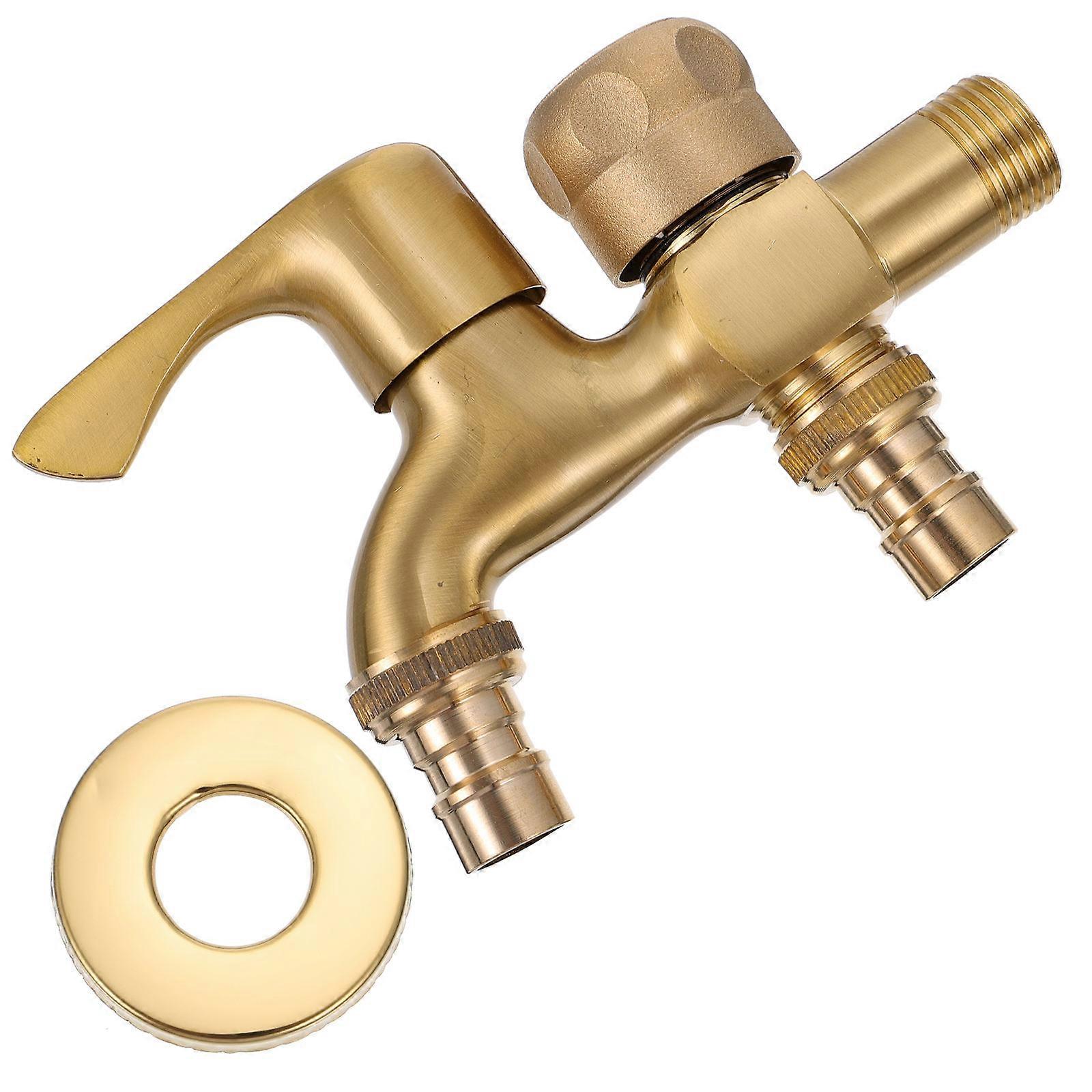 Copper Faucet for Home Use Durable and Safe with Good Texture Yellow 1pc