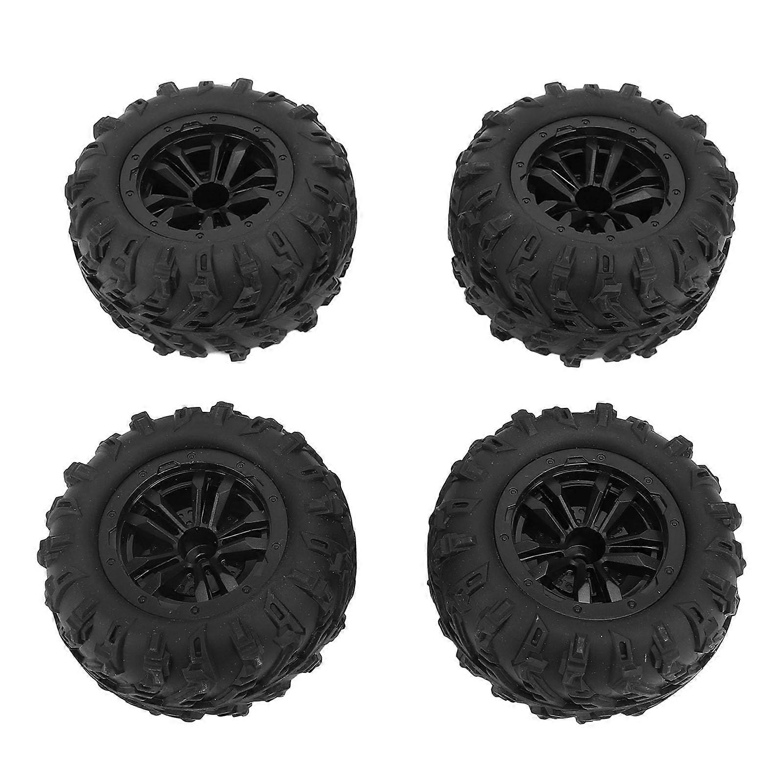 Pack of 4 RC Rubber Tyres Replacement Left Right Tyre Outer Traction for SCY MJX H16H H16E