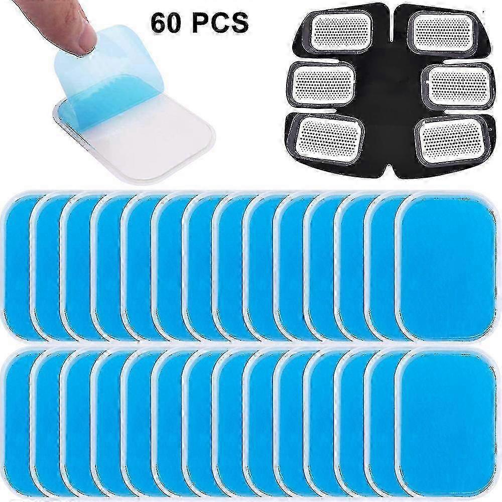 AURA 60pcs Gel Sheets Compatible With Gel Pad, Abs Trainer Replacement Gel Sheet