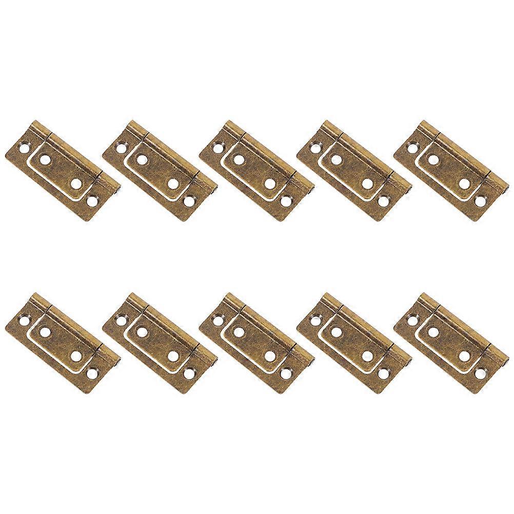 Antique Flat Hidden Door Hinges 10pcs Set – Complete Hardware for Kitchen, Wardrobe & Furniture Doors – Space Efficient Design