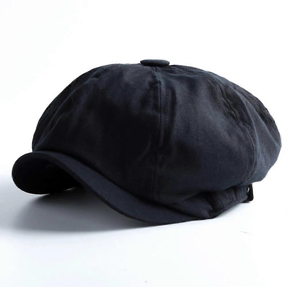 Newsboy Hat Flat Cap Driver Herringbone Tweed Plain Wool Baker Boy Classic Golf