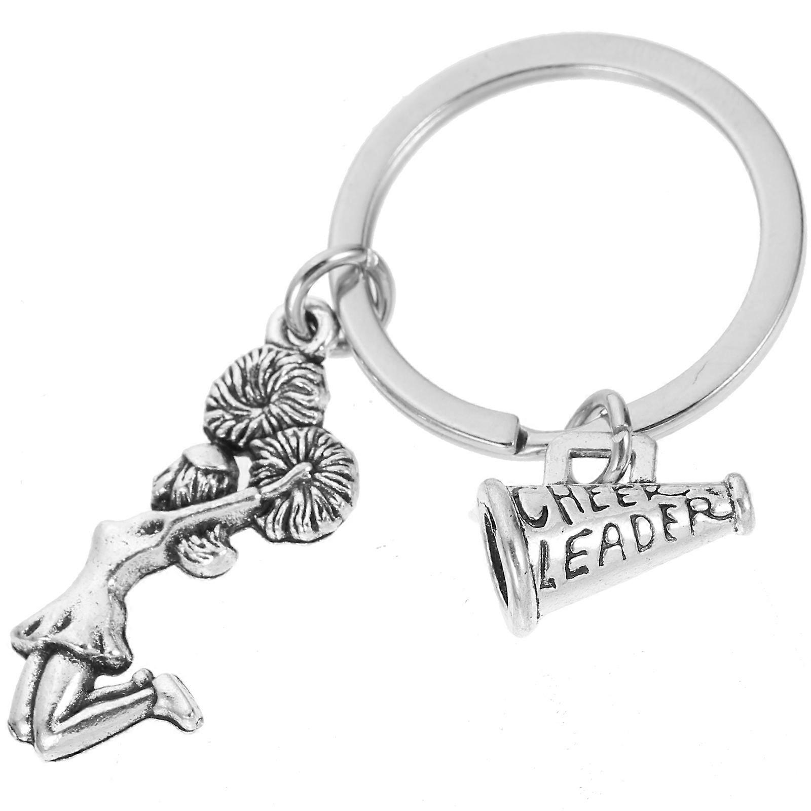Cheerleader Keychain Chic Pendant, Durable Design, Creative DIY Props for Cheerleading Parties, Gift for Cheer Team Captains and Fans