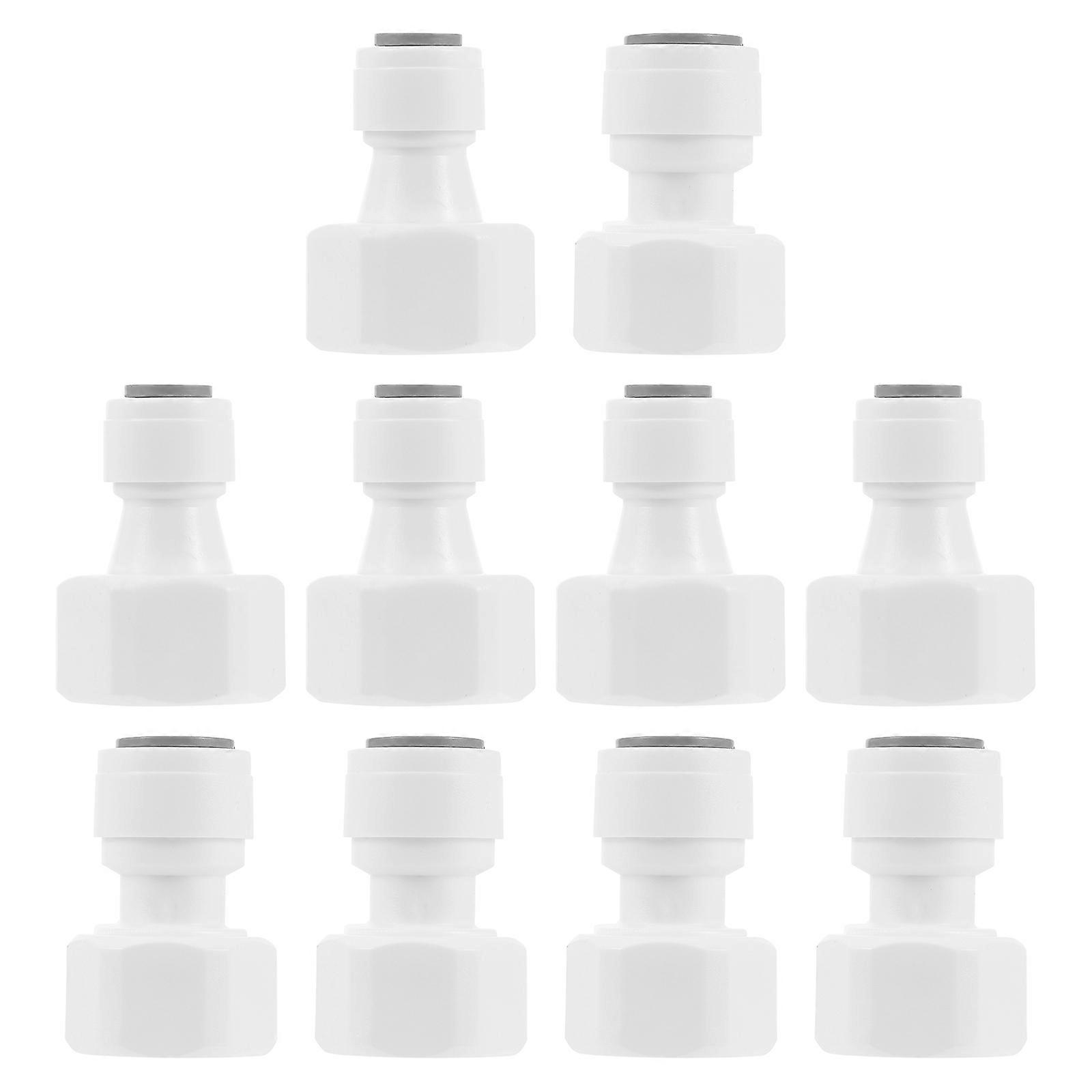 10pcs Water Filter Fittings Connectors for Quick Installation Compatible with Water Purifiers and Reverse Osmosis Systems Durable Tube Connectors