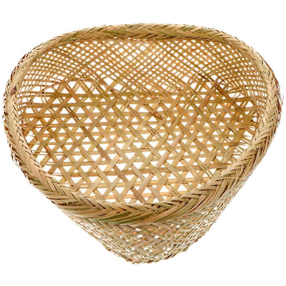 Dekoratif Sepet Bambu Malzeme Sebze Holding Hediye Öğe Basit Stil 6.3 × 5.1 × 2.4in 1 Adet