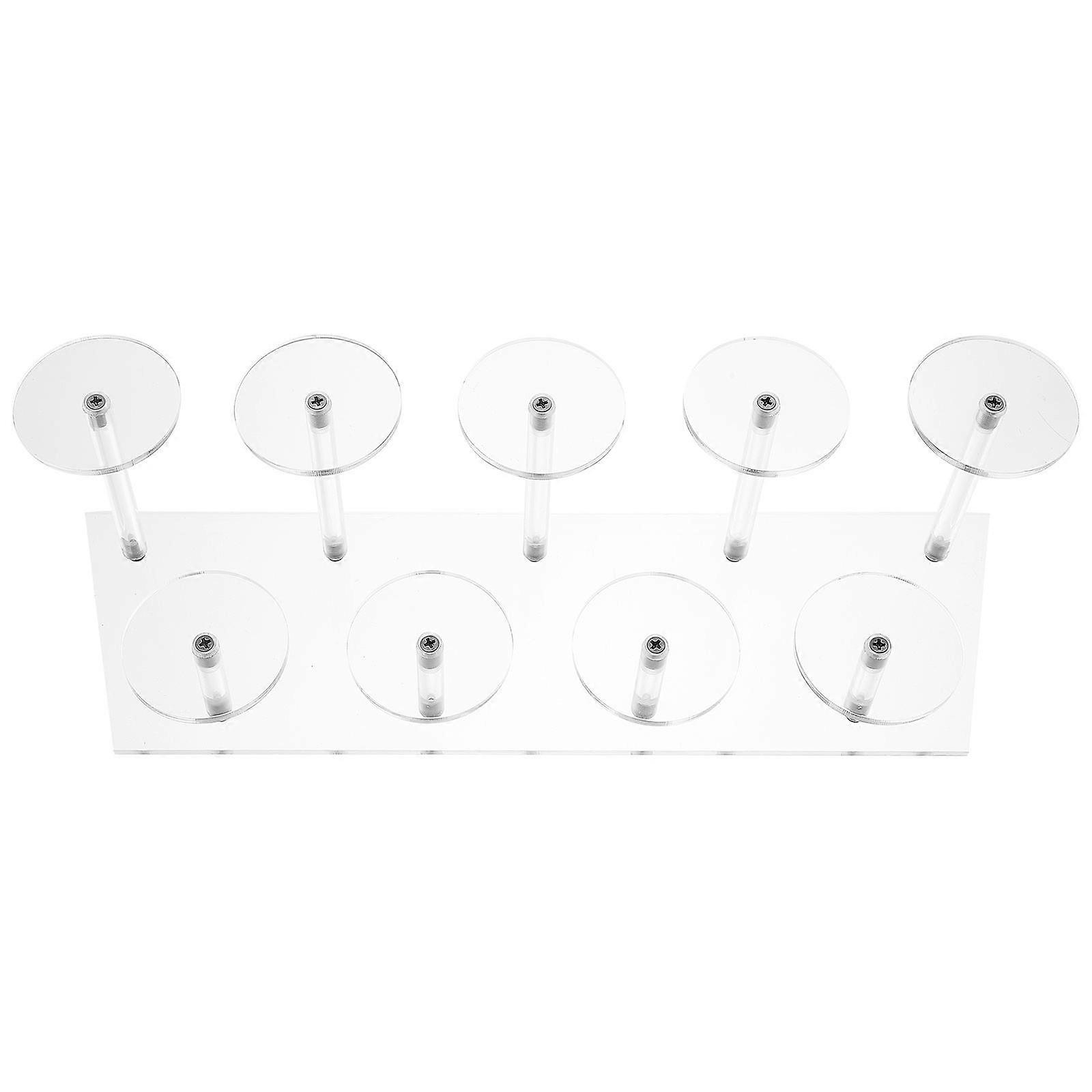 Card Display Holder Multi-layer Storage Rack Transparent Acrylic Display Stand For Dormitory Use 37X10.7X10.1CM 1Pcs