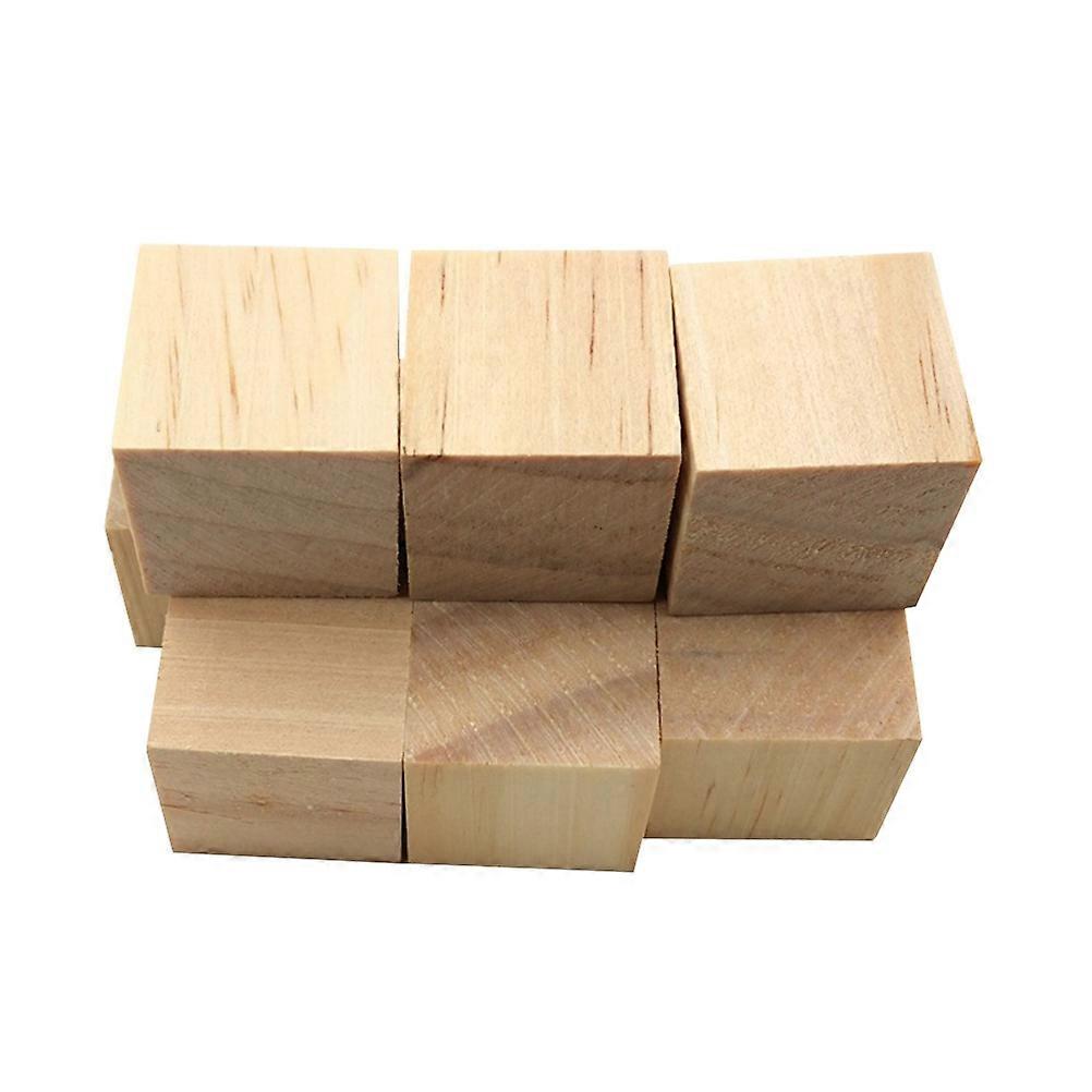 Beige Square Wood Pieces for DIY Craft Projects Safe Smooth Surface Perfect for Home Decor 10mm