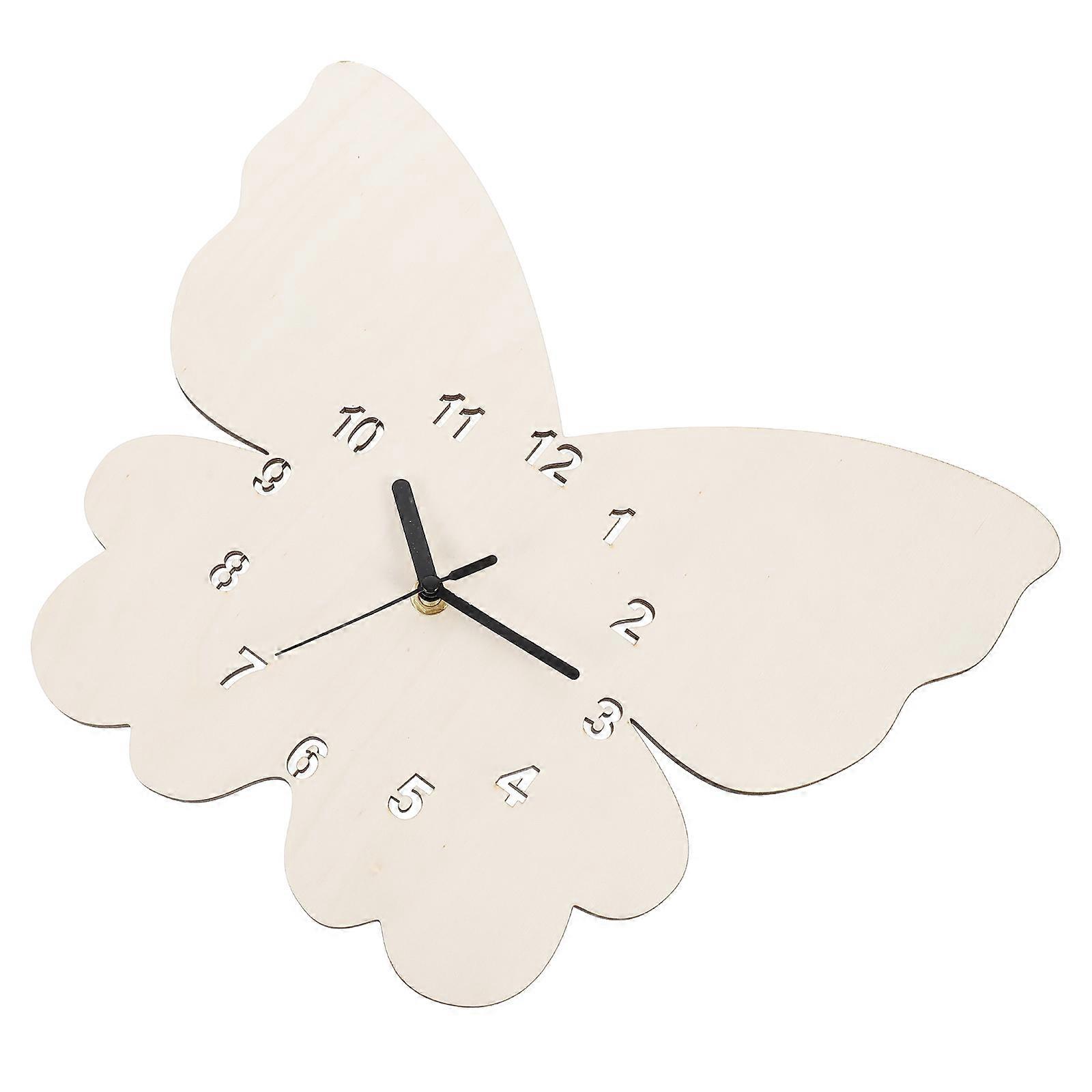 Beige Animals Shaped Silent Wall Clock for Home Decoration with Synthetic Material 12 Inch