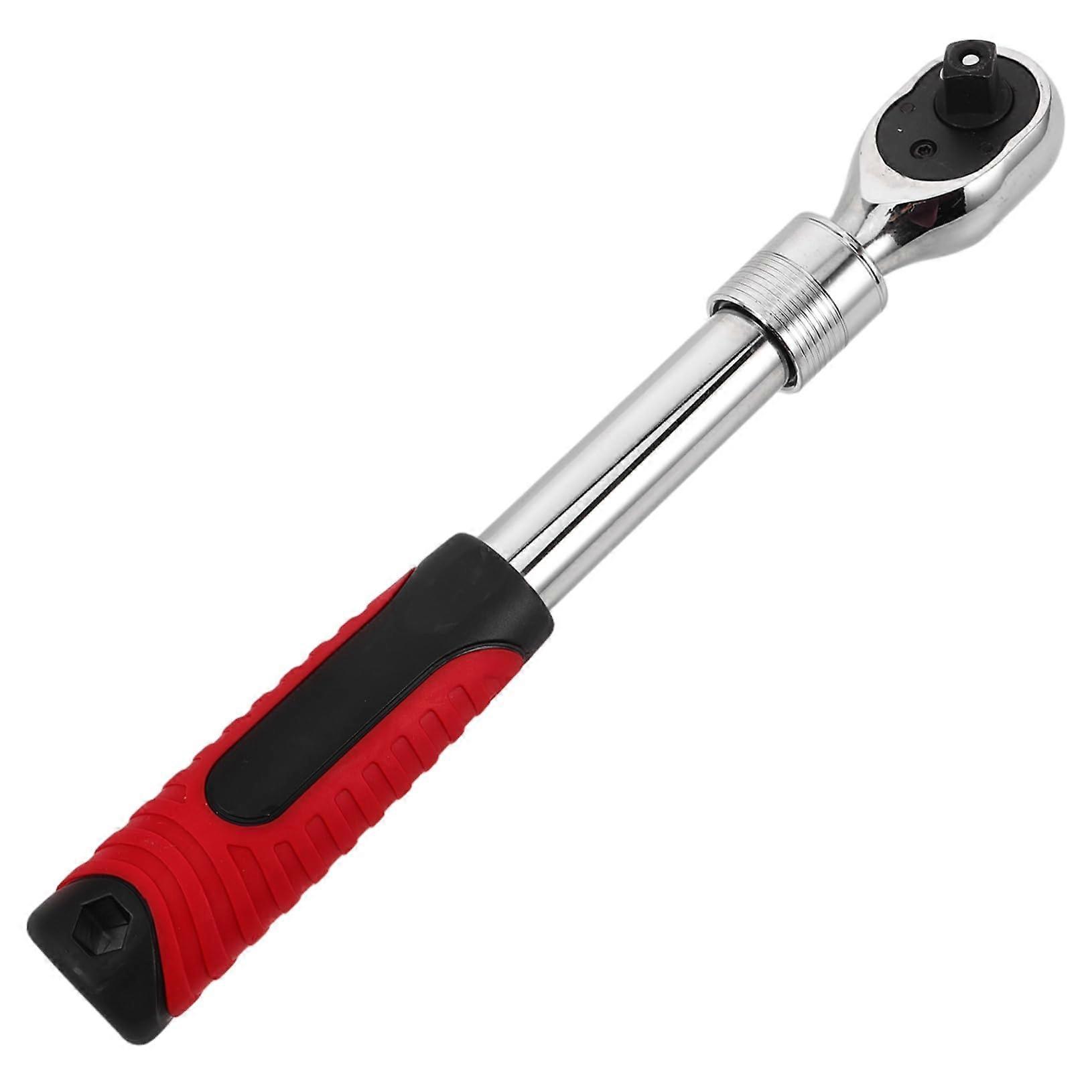 Telescopic Ratchet Wrench Adjustable High-Strength Alloy Steel Ergonomic Design for Versatile Applications