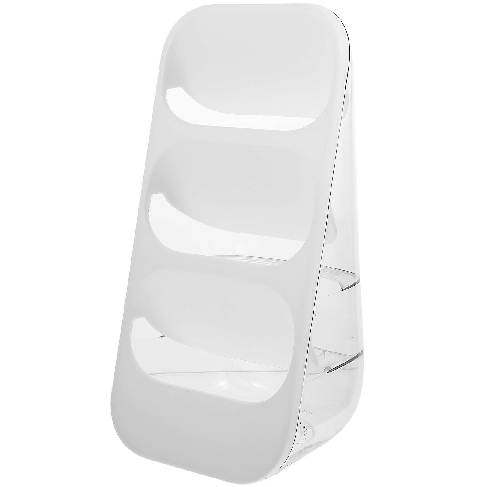 Kitchen Chopstick Storage Container Three-tier Cutlery Draining Holder Simple Style PET Material 1Set