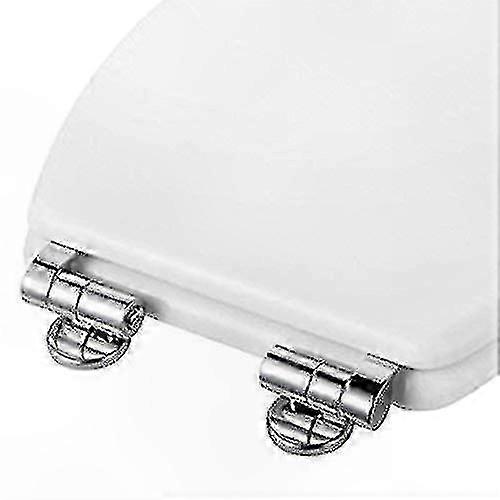 Durable Zinc Alloy Toilet Seat Hinges - Set of 2 Hinge Clips for Secure Installation