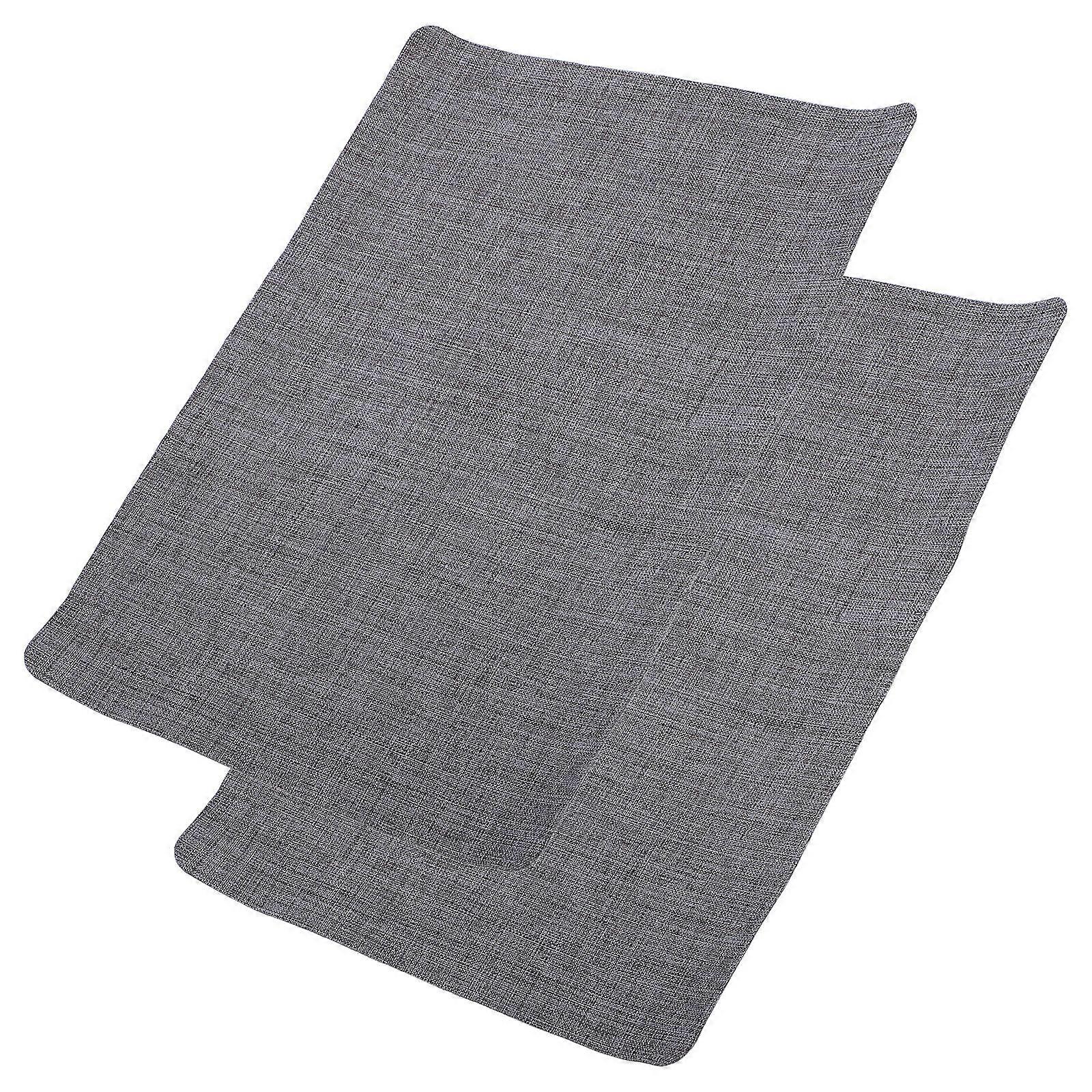 Fabric Repair Tape Linen Fabric Patches Ideal For Home And Outdoor Repairs Sofas Tents Car Seats Easy To Use Durable Dark Grey 27 90X20 30X0 05CM 2Pcs