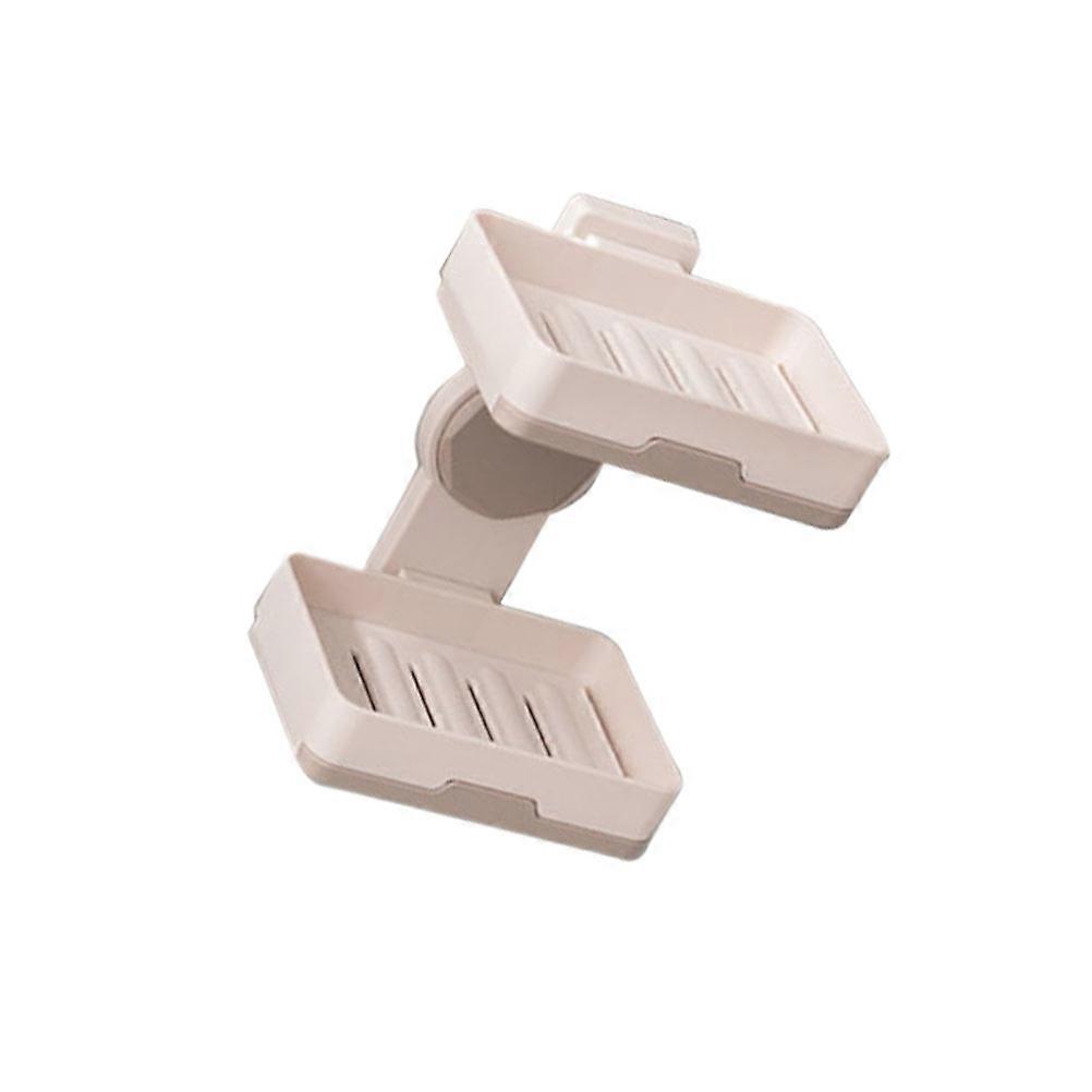 Wall Mounted Soap Dish Self Adhesive Leachate Tray Kitchen Accessory Rectangular Shape 1Pack