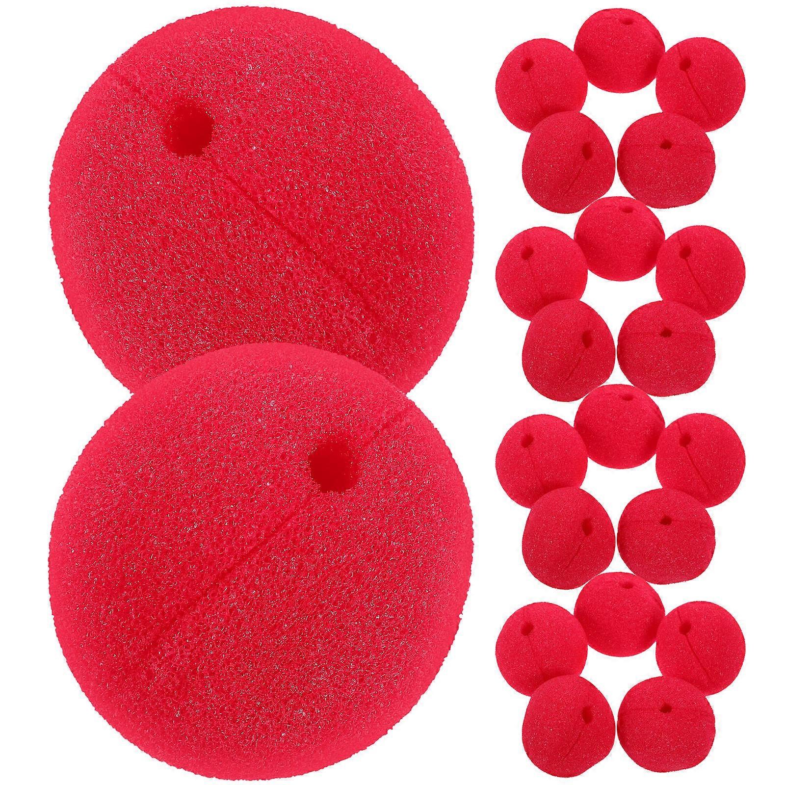 Circus Clown Nose Red Sponge Role-Playing Props for Christmas and Halloween 36Pcs
