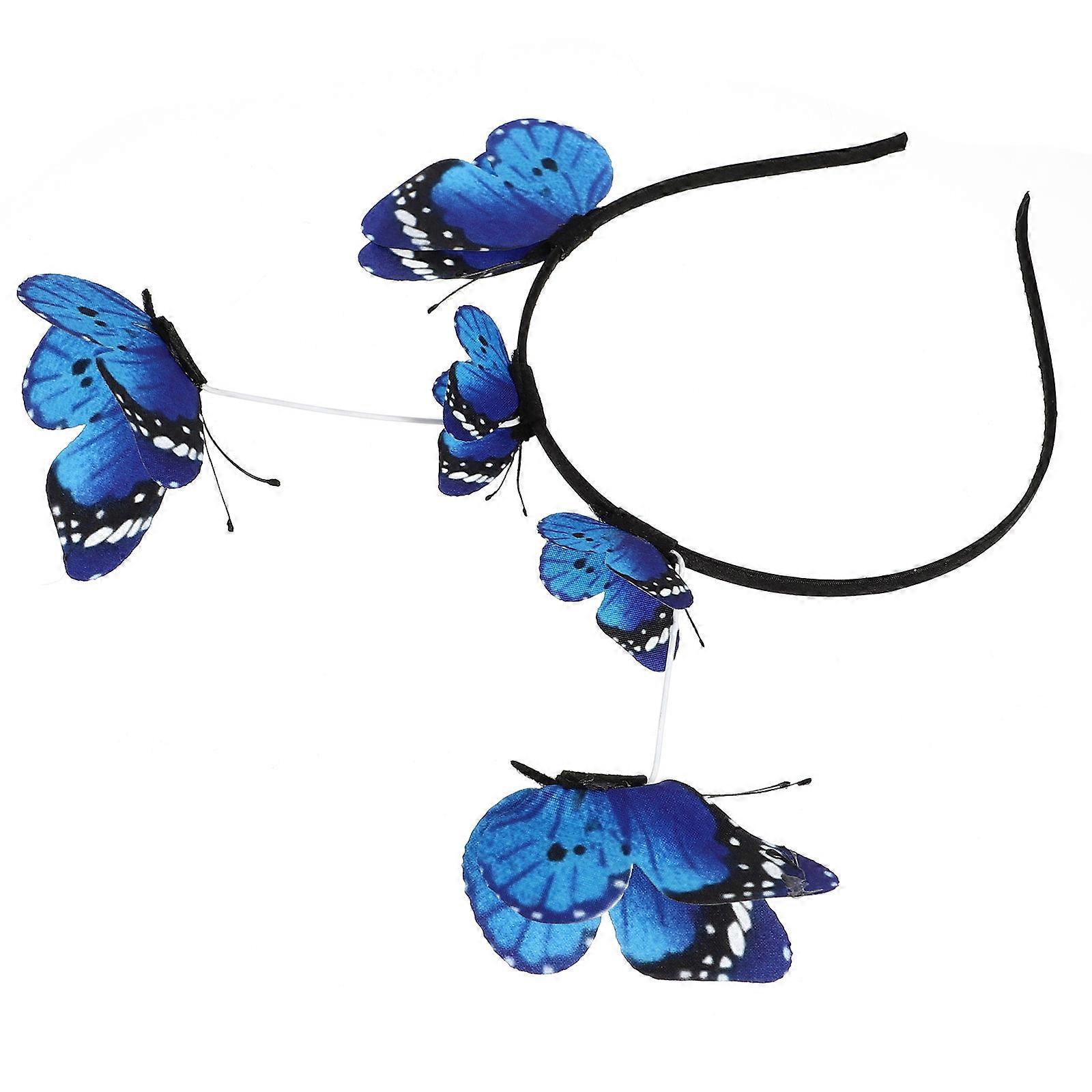 Blue Fabric Hair Ring for Decoration Chic Design with Durable Material Perfect for Parties and