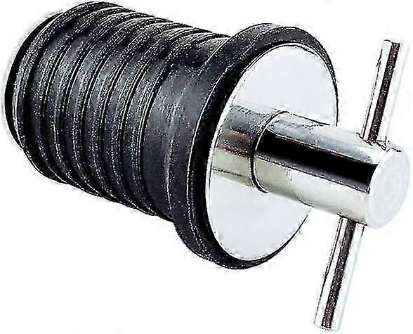 2025 Adjustable Marine Drain Plug, Rubber Drain Plug with 304 Stainless Steel Handle Boat Drain Plug