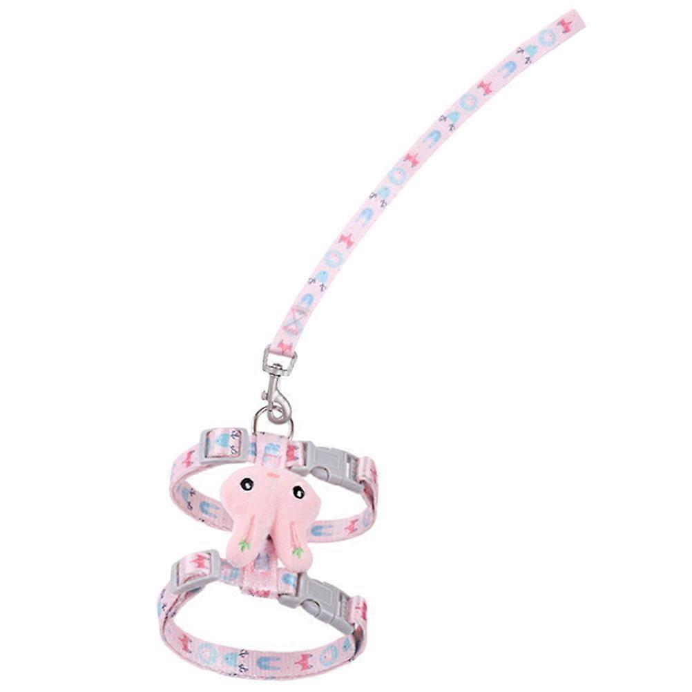 Kitten Supplies Cat Harness And Leash I-Shaped Outdoor Activities Cloth Assorted Color 1Set