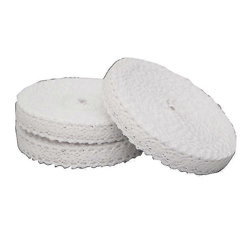 Encaje de Algodón 2cm 15m - Rollo Blanco NIUNIU