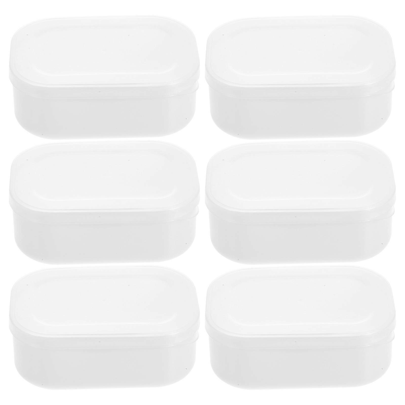 Portable Freezer Box 6Pcs PP White Versatile Food Storage Box for Storage