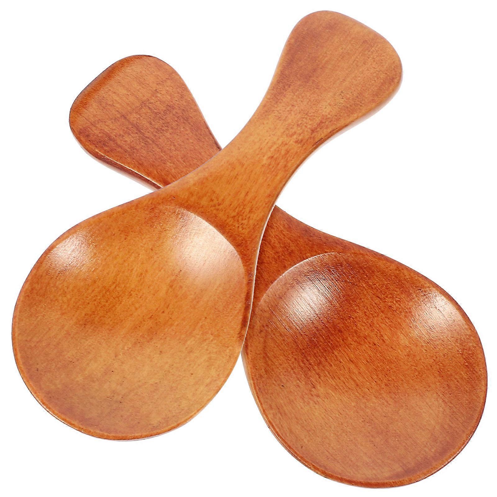 2Pcs Wood Small Scoops Compact Tea Spoons Multi Function Tea Scoops Kung Fu Tea Supplies