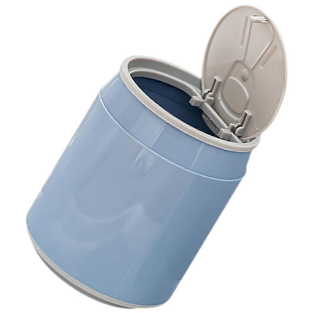 Mini Trash Can with Lid Small Garbage Can Desktop Tiny Plastic Trash Bin for Office