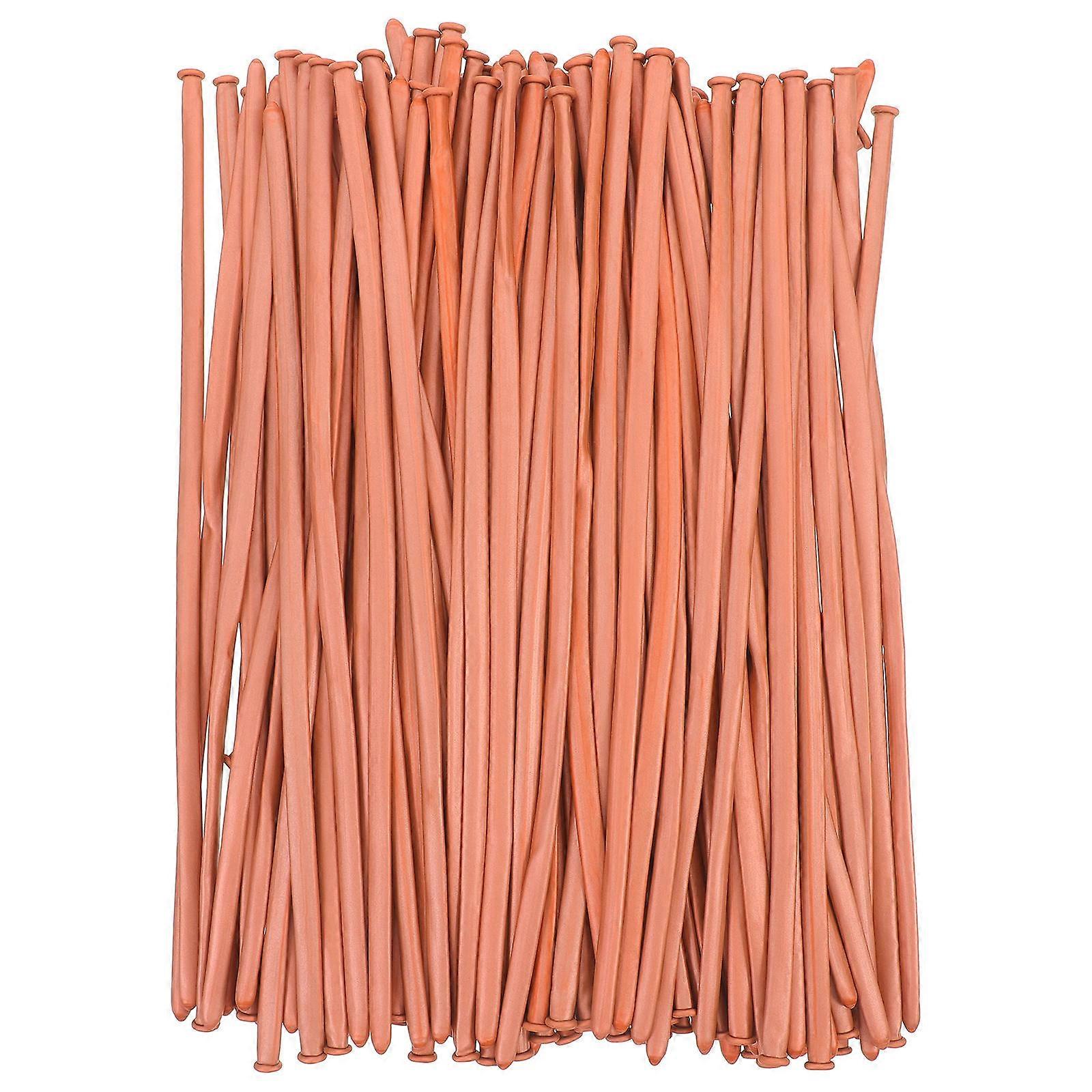 Latex Twisting Balloons For Party Convenience Suitable For Birthday Parties And Various Occasions In Rose Gold 100Pcs