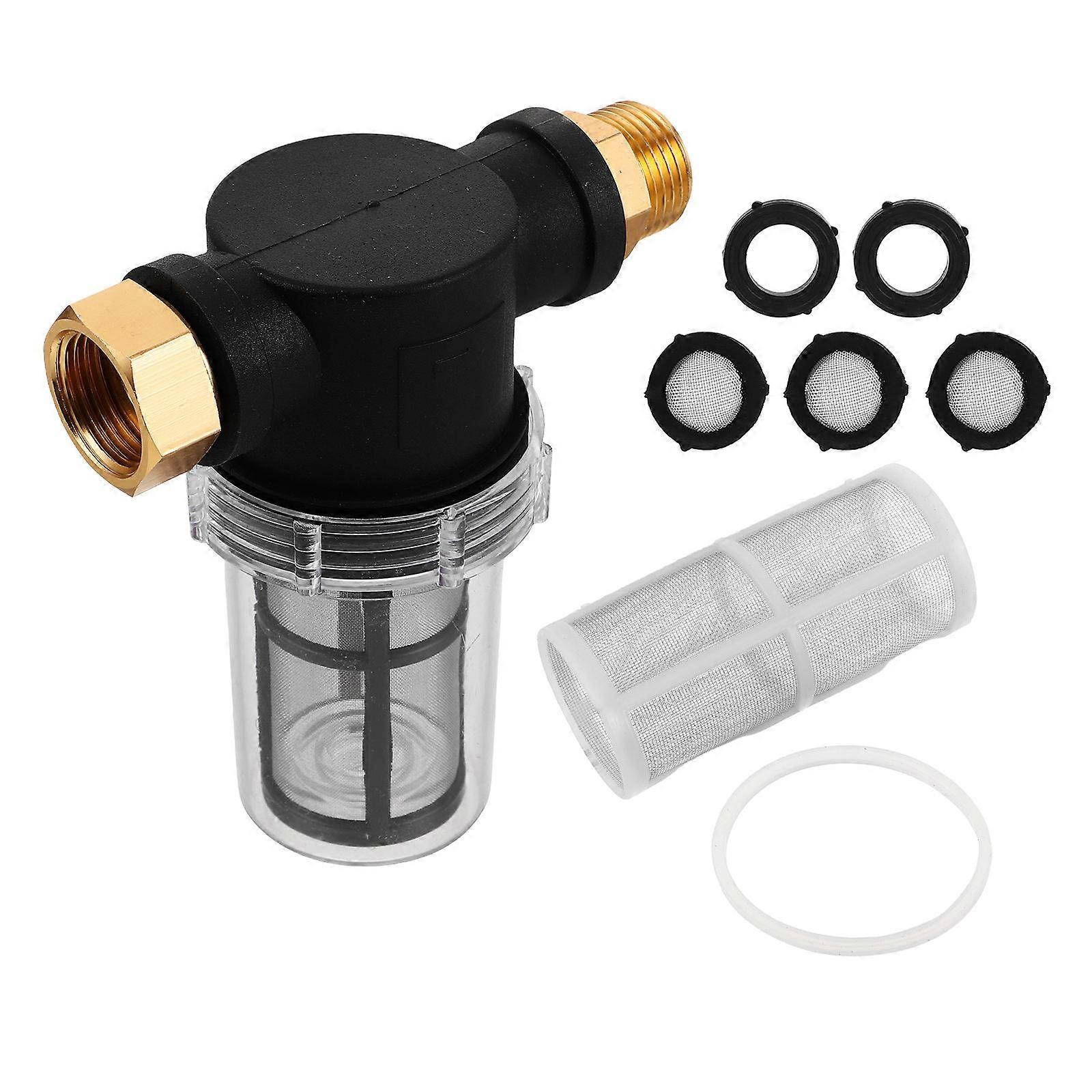 Garden Hose Filter with Quick Connect Fittings for Washer and Car Cleaning 8pcs Multi Plastic Copper