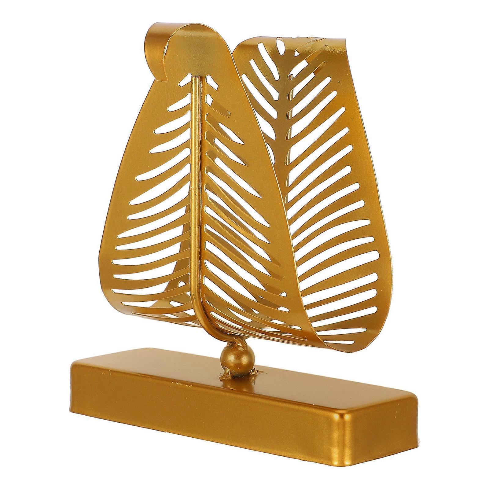 Modern Metal Napkin Holder for Decoration Golden Iron Stand Versatile Use Spacesaving 6.5 x 4.5 Inches