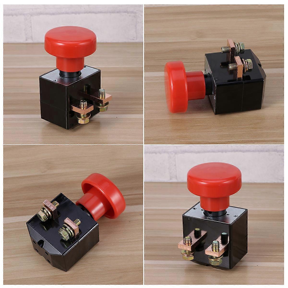 Red Plastic Emergency Disconnecting Push Button for Car with High Temperature Resistance 250A