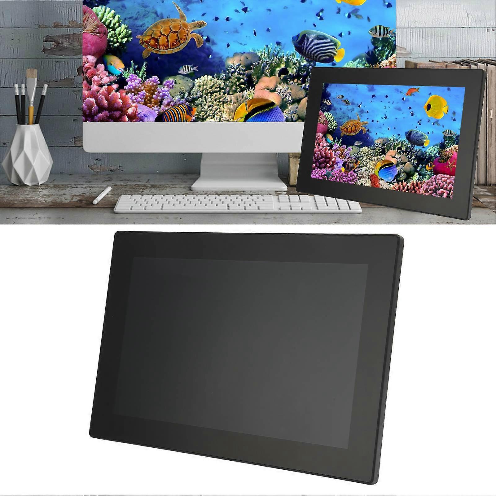 Touchscreen 10.1in 1920x1200 Resolution LCD 10 Point Touch 160° IPS Touch Screen Monitor 100‑240VUK Plug 