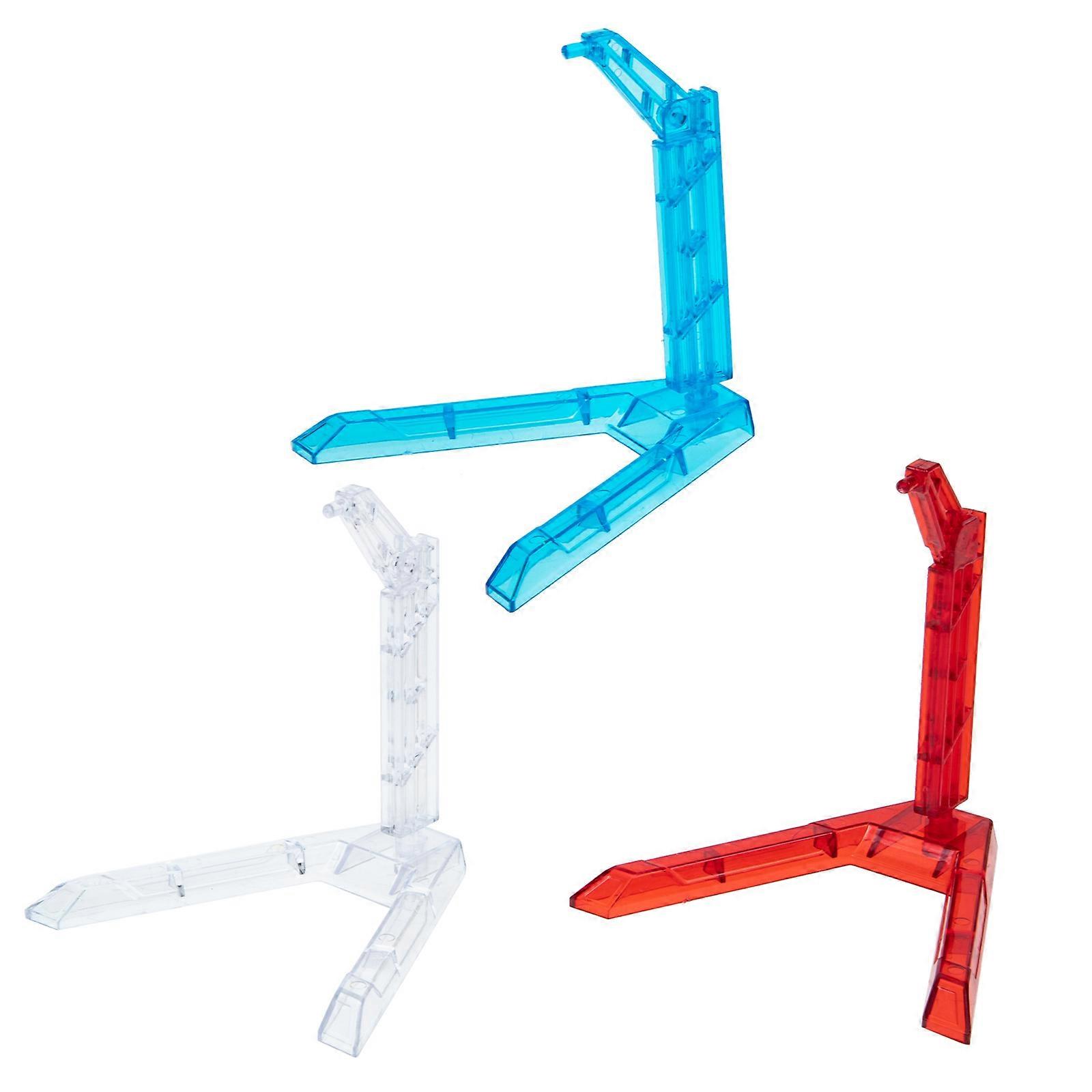 3pcs Transparent Figure Holder Stands Display Accessory for Figures Models Home Stores Doll Shops Wear Resistant Design