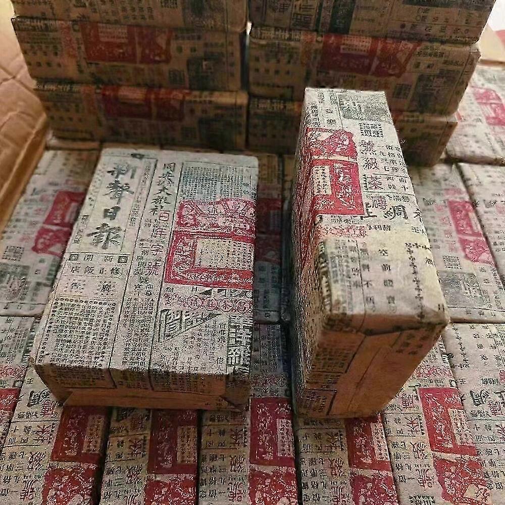 500g 운남 숙성 보이 잘 익은 차 벽돌 1970 Jingchanghao 올드 푸얼 차 보이차