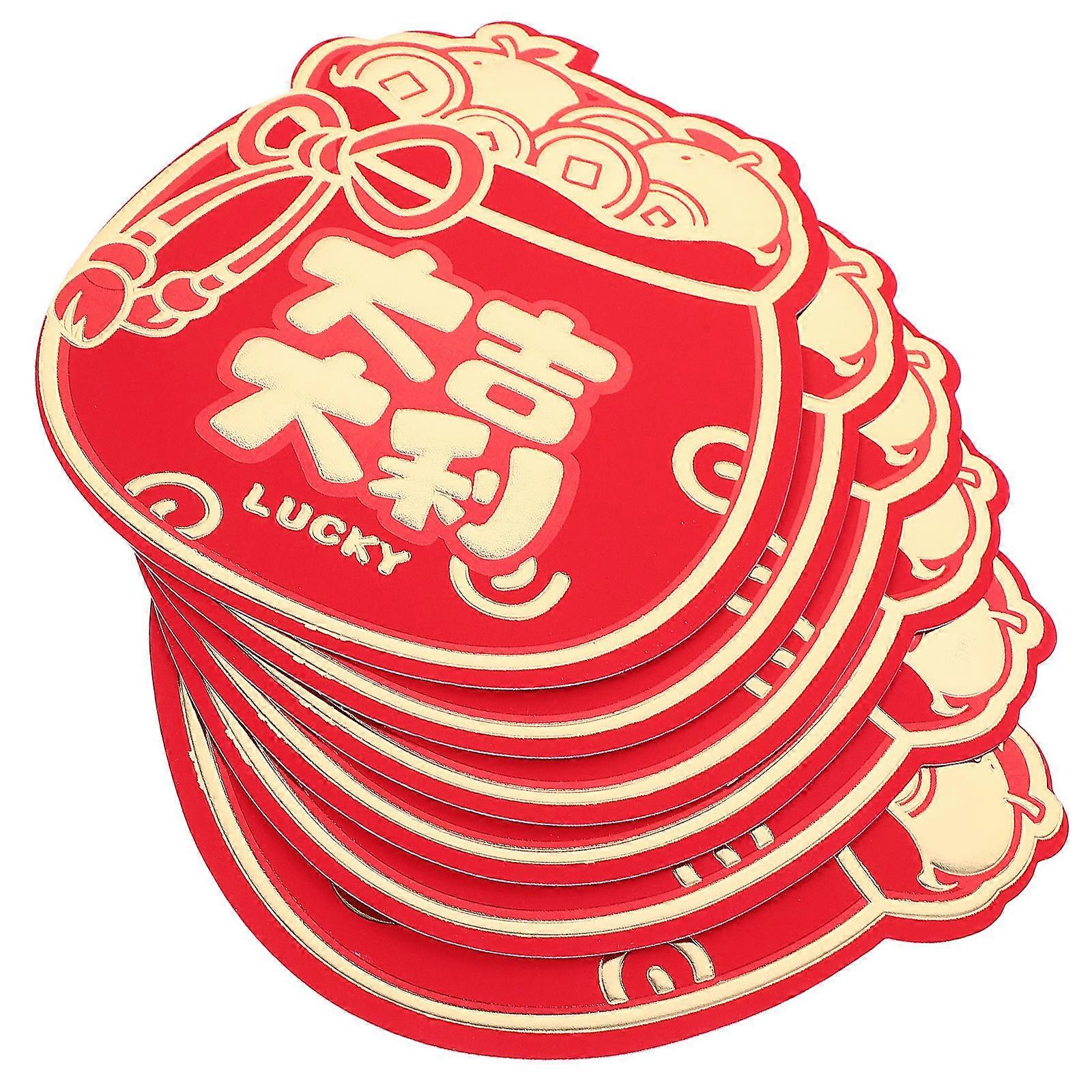 Red Envelopes 6Pcs Chinese Style Paper Money Pouches Ideal For Weddings And New Year Celebration With Design And Creative Patterns